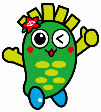わさびジェラートをおすすめするわさぴーのイラスト