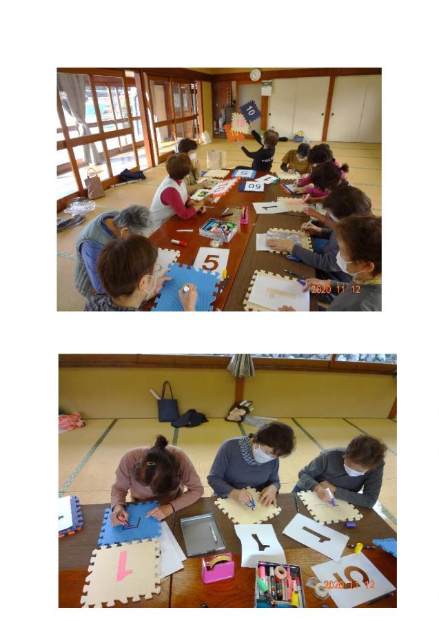 ぽいぽいのマットの作成風景の写真