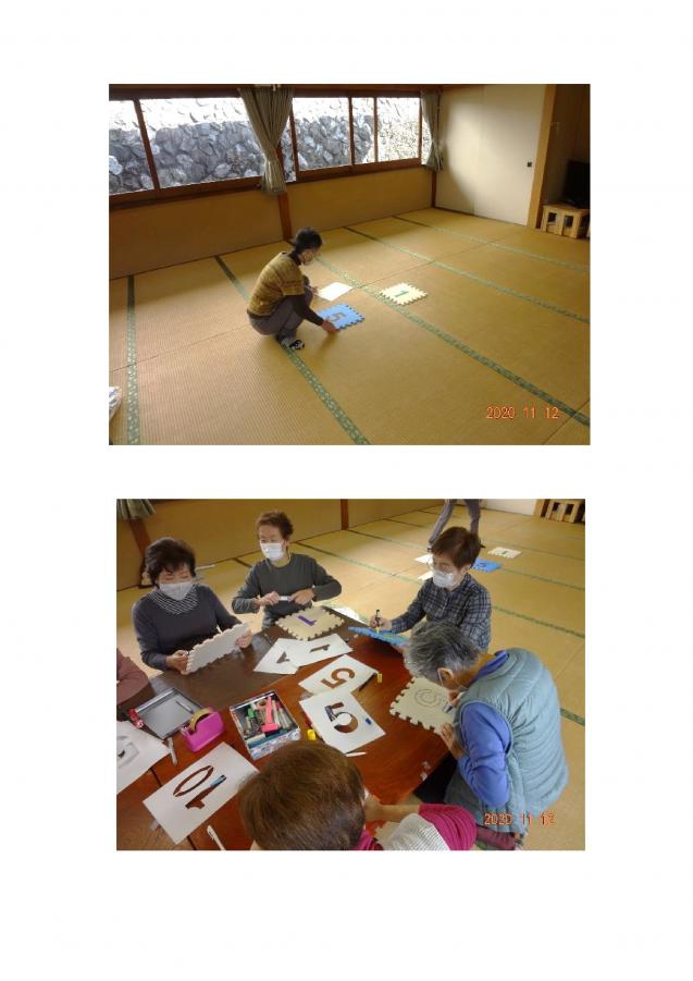 マットの作成風景の写真