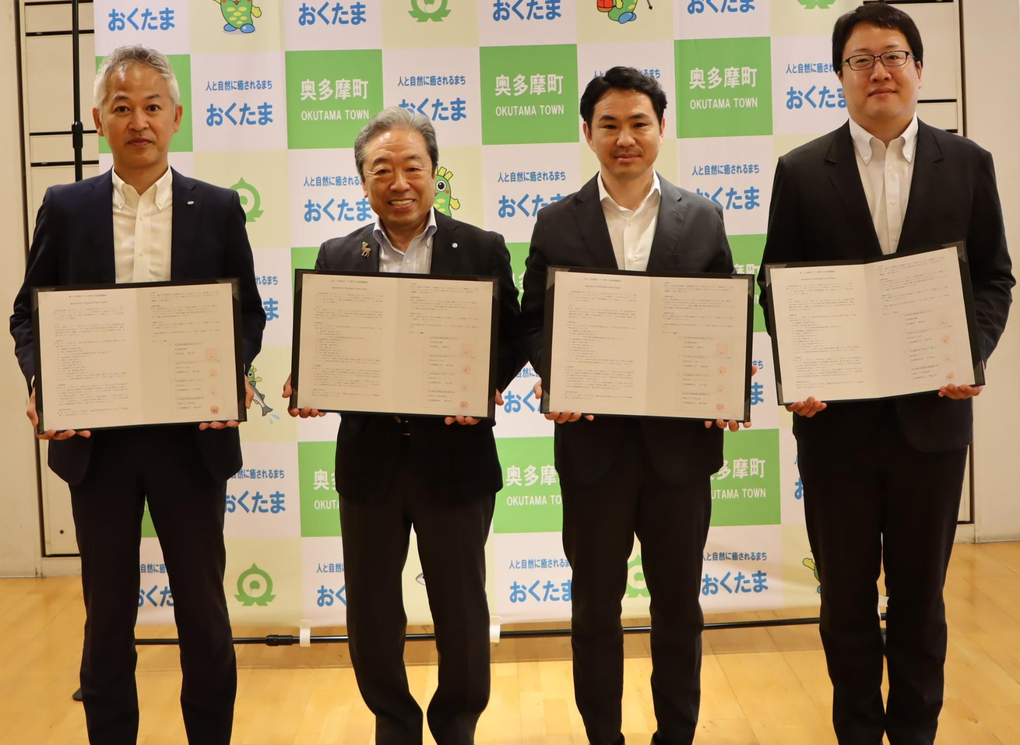 協定書に署名