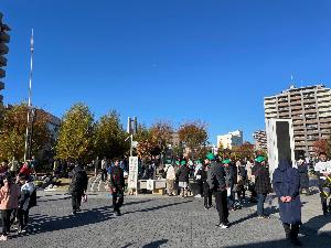 渓谷駅伝受付風景